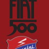 Affiche Fiat 500 rouge gros plan titre