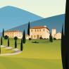 Grafikzone-Affiche Toscane-Voyage en Italie