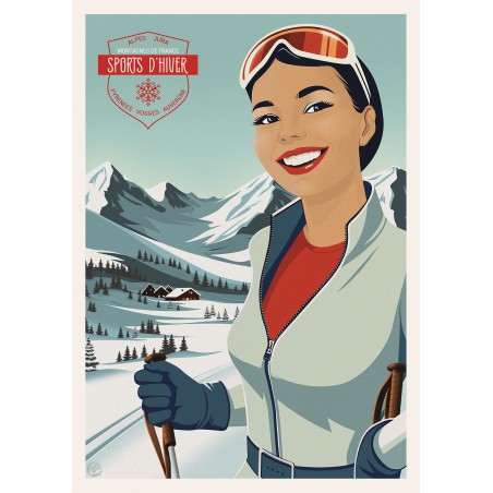 Affiche Sports d'hiver entière