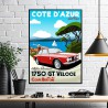 Affiche Saint Tropez présentée dans un cadre