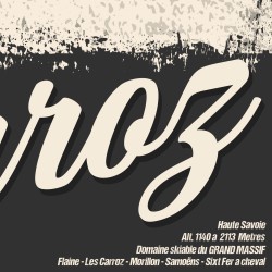 Affiche Combe gros plan sur le texte